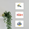 "Fishes" Set of Three Prints