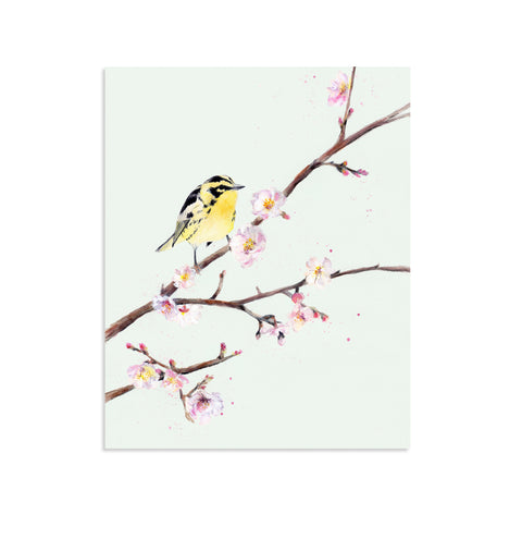 "Birds and Blooms" Set of Two Art Prints