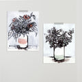 "Milk Jar Florals" Set of Two Prints