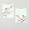 "Birds and Blooms" Set of Two Art Prints