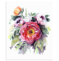 "In Bloom" Peonies Floral Art Print